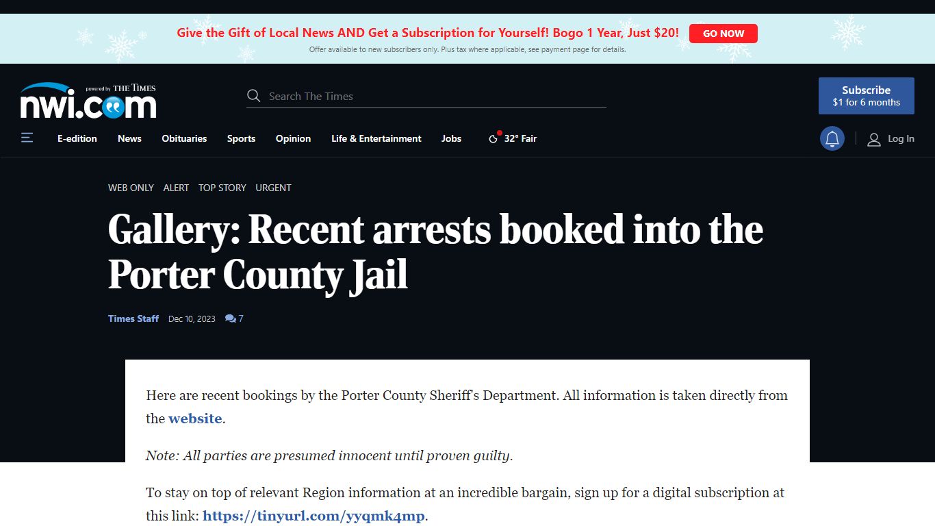 Gallery: Recent arrests booked into the Porter County Jail