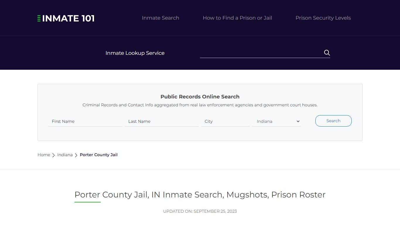 Porter County Jail, IN Inmate Search, Mugshots, Prison Roster